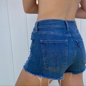 Levi’s Mid Rise Denim Shorts